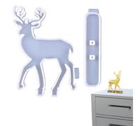 Moules de Noël - Moule en silicone motif élan | moules avec base pour savon, chocolat, table de cuisson, décoration de vacances