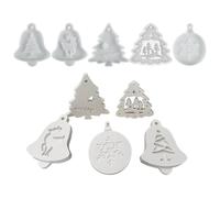 Moules de Noël - Moule en silicone pour sapin de Noël | Breloque flocon de neige pour plâtre, béton, argile, vacances, mariage, cheminées, porte, fenêtre, bar, jardin, salon