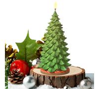 Moules de Noël : moules à bougies d'arbre de Noël, outils de fabrication sans bâtons | Moule en plâtre de savon en résine de silicone pour projets d'art de bricolage, décorations de Noël