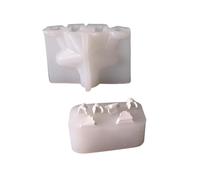 Moules de Noël pour bougies en silicone, moules en résine coulée de Noël, moules de Noël saisonniers pour artisanat, savon, aromathérapie, pâte à couler, cire parfumée, projets créatifs