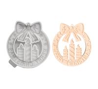 Moules de Noël pour Moulage en Résine,3D Silicone Couronne Décoration Intérieure,Résine Epoxy pour Pendentifs Et Ornements Moules | Plâtre Chocolat Fondant Salon Bureau Fête W nd Anniversaire