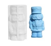 Moules de Noël pour résine anti-adhésif réutilisable au Royaume-Uni | Moule à chocolat casse-noisette en silicone pour cire, plâtre, savon, argile, chocolat, bonbons, pâtisserie