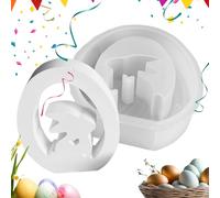 Moules de Pâques en - Not Easy to Break silicone, Widely Applicable, moule pour, lapin bougie le moulage, résine époxy DIY décor bureau | Multipurpose Outdoor Indoor Utility Multiuse Efficient