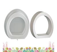 Moules de Pâques en silicone résistant à la chaleur | Moule à bougie en forme de lapin de Pâques pour plâtre, cire époxy, argile, décoration d'intérieur, projets d'artisanat