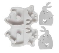 Moules de Pâques en silicone | Réutilisables et faciles à démouler | Moules à savon en forme d'œuf de lapin mignon - Pour femmes débutantes, argile, béton, célébration de printemps, vacances