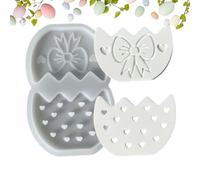 Moules de Pâques - Outils de bricolage flexibles et réutilisables - Moule en silicone pour coulée en résine - Pour résine, époxy, plâtre, projets artistiques, décorations de fête, honneurs et