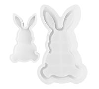 Moules de Pâques pour bougies, moule en silicone de lapin | Moule de lapin en silicone réutilisable anti-adhésif | Moules souples pour la famille, les amis, les, Pâques, les anniversaires