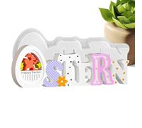 Moules De Pâtisserie Pour Pâques,Outils Créatifs À Démoulage Facile,Outils de Cuisson en Silicone pour Moules de Pâques - pour Plâtre Décoration Maison Bougie Favoris Débutants