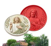 Moules de pierre de tremplin pour béton 11,81 pouces DIY Silicone Christian
