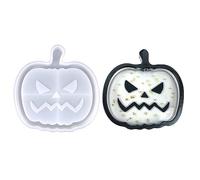 Moules de plateau de de chauve-souris de citrouille d ' halloween, moule de dessous de verre en Silicone, moules de moulage en résine époxy pour la fabrication de tapis de tasse en fausse Agate,