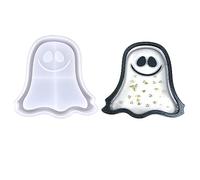 Moules de plateau de de chauve-souris de citrouille d ' halloween, moule de dessous de verre en Silicone, moules de moulage en résine époxy pour la fabrication de tapis de tasse en fausse Agate,