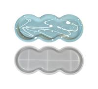 Moules De Plateau En Silicone Moule Coulée En Résine Pour Époxy Diys Porte-bijoux Organisateurs Assiettes Cup Bijoux Rangement Moule