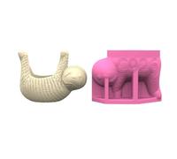Moules De Polyvalents Mares Texture En Silicone Planter Adaptés À La Fabrication D'organisateurs Bureau En Béton