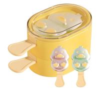 Moules de popsicle en forme de canard réutilisables avec couvercle, moules à crème glacée maison de qualité alimentaire, fabricant de lave-vaisselle, sans PBA (3, jaune)