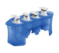 Moules de popsicle en silicone Tovolo avec des batons (Monster) - Moules de glace avec 4 cavites pour les glaces aromatisees maison et les collat