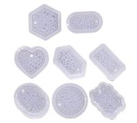 Moules de porte-clés en Silicone diamant, moules de moulage en résine époxy, moule de pendentif de porte-clés en Silicone pour décorations, moule en résine de diamant