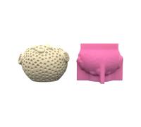 Moules de pot de fleurs en silicone uniques, moules de vase en forme de poisson-globe, de bougeoirs pour jardinière succulente, porte-stylo, vase, moule de fleur de poisson-globe de dessin