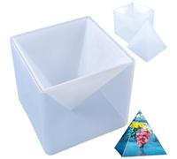 Moules de pyramide pour la résine, des moules de silicone pyramide super grandes, des bijoux artisanaux de résine époxy bricolage moule en silicone pour le plâtre, la cire, les savons