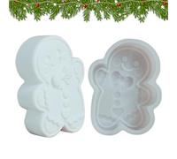 Moules De Résine De Noël | Moules De Silicone Man Gingerbread Pour Époxy - Supplies D'artisanat Pour Les Et Les Adultes | Faites Du Plâtre, De La Cire, Du Savon, De La Décoration D'argile