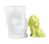 Moules de résine Silicone, moules en silicone, Résine créative 3D Chien facile à publier, Resin de moule à casting réutilisable et fournitures d'artisanat pour la décoration mariage et table