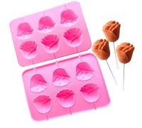 Moules de s, moule - Moules à bonbons au chocolat en silicone 3D roses - Accessoires multifonctionnels de cuisson antiadhésifs, outils de cuisine alimentaires, décoration de fondant de gall