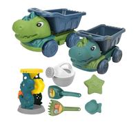 Moules de sable animaux pour tout-petits - Jouet de plage avec camion à benne basculante - Outils souples et portables pour bac à sable pour jeux créatifs âgés de 1 à 5 ans - Idéal pour les voyages