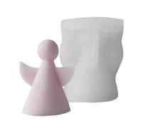 Moules de savon, mouillage en silicone non bâton pour l'artisanat, mouls moulage flexibles avec forme d'ange 3D, moule résine muffin, dessert, argile, chocolat, ciment, bougie, 2,64x3,19x5,8 pouces