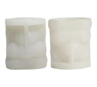 Moules de silicone 2PCS, moules à bougies Rose ours 3D, Moule de résine d'ours à libération facile flexible Moule époxy non cadré Résine pour le savon bricolage, la bougie, le casting, l'argile, l