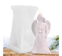 Moules De Silicone De Bougie D'ange - 4pcs Qui Tenaient Le Livre, Le Cœur, La Fleur Et La Maison | Moules De Bougie Et De Plâtre De Bricolage Pour Le Savon, La Résine Et L'artisanat
