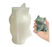 Moules De Silicone De Chat Moules De Bougies 3d Chat En Silicone Moule De Savon Diy Chocolatement