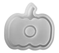 Moules de silicone d'Halloween 2 en 1 plateau de forme citrouille & Moules d'Halloween aux chandelles silicone non bâton 4.7x4, 5