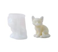 Moules De Silicone En Forme Chien Pour Décorations Gypse Résine Époxy Moules Bougies Chiens Chandelles Ornements Plâtre