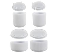 Moules de silicone, moules de pot bougie en forme tasse 4pc