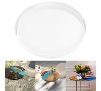 Moules de table en résine de 61 cm, grand moule rond en résine époxy pour planche de charcuterie, table basse de rivière, décoration de la maison