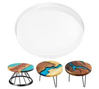 Moules de table en résine de 61 cm, grand moule rond en résine époxy pour planche de charcuterie, table basse de rivière, décoration de la maison