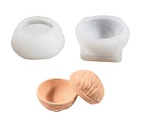 Moules de tasse de bougie en Silicone en forme de noix, pour la fabrication de savons de bougies, pot de fleurs en béton, décoration de la maison et moules de moulage en résine