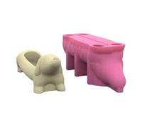 Moules De Vase À Fleurs En Silicone Moule Jardinière Doghund Dog Shape Moule Pot Fleur Silicone Adapté La Fabrication Moules Récipient Extérieure Vase