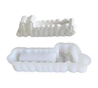 Moules de Vase en forme de lettre de, Pots de fleurs, porte-stylos, moules en Silicone, plâtres, fournitures artisanales pour décorations de table, Pots de fleurs en Silicone