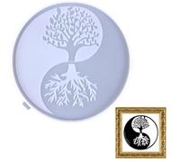 Moules de vie d'arbre - Moules en résine époxy en silicone, outils en résine, accessoires de bricolage, décoration murale à suspendre au mur - Moules de bricolage en résine, faciles à utiliser