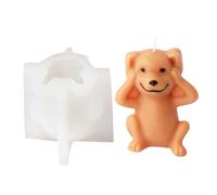 Moules décoratifs en silicone en forme d'ours en forme d'animaux, chats, chiens, résine époxy pour la fabrication de plâtres en silicone pour décoration de gâteaux