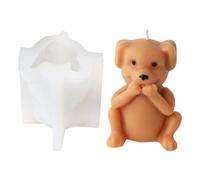 Moules décoratifs en silicone en forme d'ours en forme d'animaux, chats, chiens, résine époxy pour la fabrication de plâtres en silicone pour décoration de gâteaux