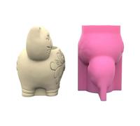 Moules décoratifs en silicone souple en forme de vase pour pot de fleurs unique adapté pour résine argile moule pour stylo