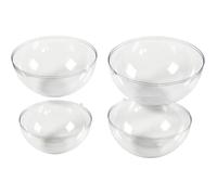 Moules Demi-Sphère - Créatif - 13.6 à 20 cm - 4 pcs - Plastique Transparent