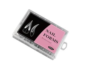 Moules d'extension d'ongles en ABS haute transparence Couverture complète avec échelle de mesure pour gel acrylique ABS Nail Art Modèles