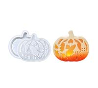 Moules d'Halloween en silicone pour lampe , fournitures d'artisanat pour décorations d'Halloween, plâtre, époxy, cire, photophores, table, projets saisonniers, 1 lot