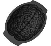Moules d'Halloween, moisissures de silicone en forme de cerveau réalistes, moule à boulange de cerveau de libération flexible Moules de cuisson en silicone antiadhésif pour le gâteau d'Halloween