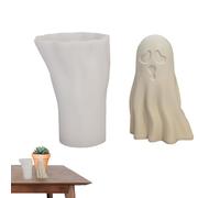 Moules d'Halloween - Moule en silicone fantôme, forme de bougie en forme de crâne de citrouille | Moule en résine parfumée 3D pour les travaux manuels, la cuisson du chocolat, le savon fait à la main