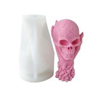 Moules d'Halloween polyvalents en résine époxy en forme de crâne ornement en silicone pour décorations