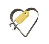 Moules efficaces Anneaux d ' oeufs en forme de coeur antiadhésifs Moules avec poignée en silicone Idéal pour les muffins anglais et les hamburgers du petit déjeuner Anneaux d ' oeufs en forme de coeur