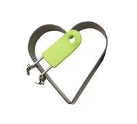 Moules efficaces Anneaux d ' oeufs en forme de coeur antiadhésifs Moules avec poignée en silicone Idéal pour les muffins anglais et les hamburgers du petit déjeuner Anneaux d ' oeufs en forme de coeur